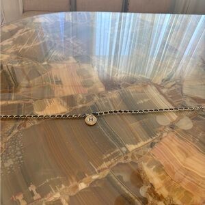 Chanel vintage medallion leather chain belt XS/S